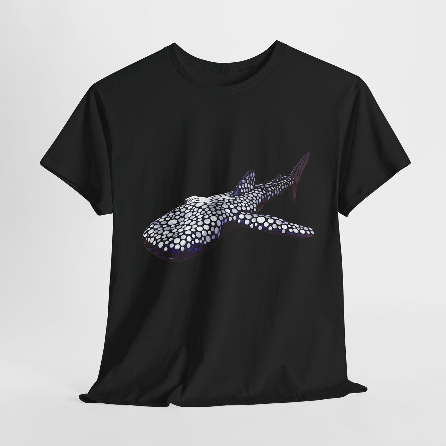Whale Shark Unisex Heavy Cotton Tee - Black / S - T-Shirt