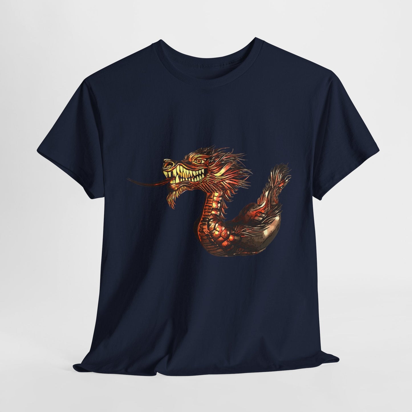 Dragon Boat Unisex Heavy Cotton Tee - Navy / S - T-Shirt