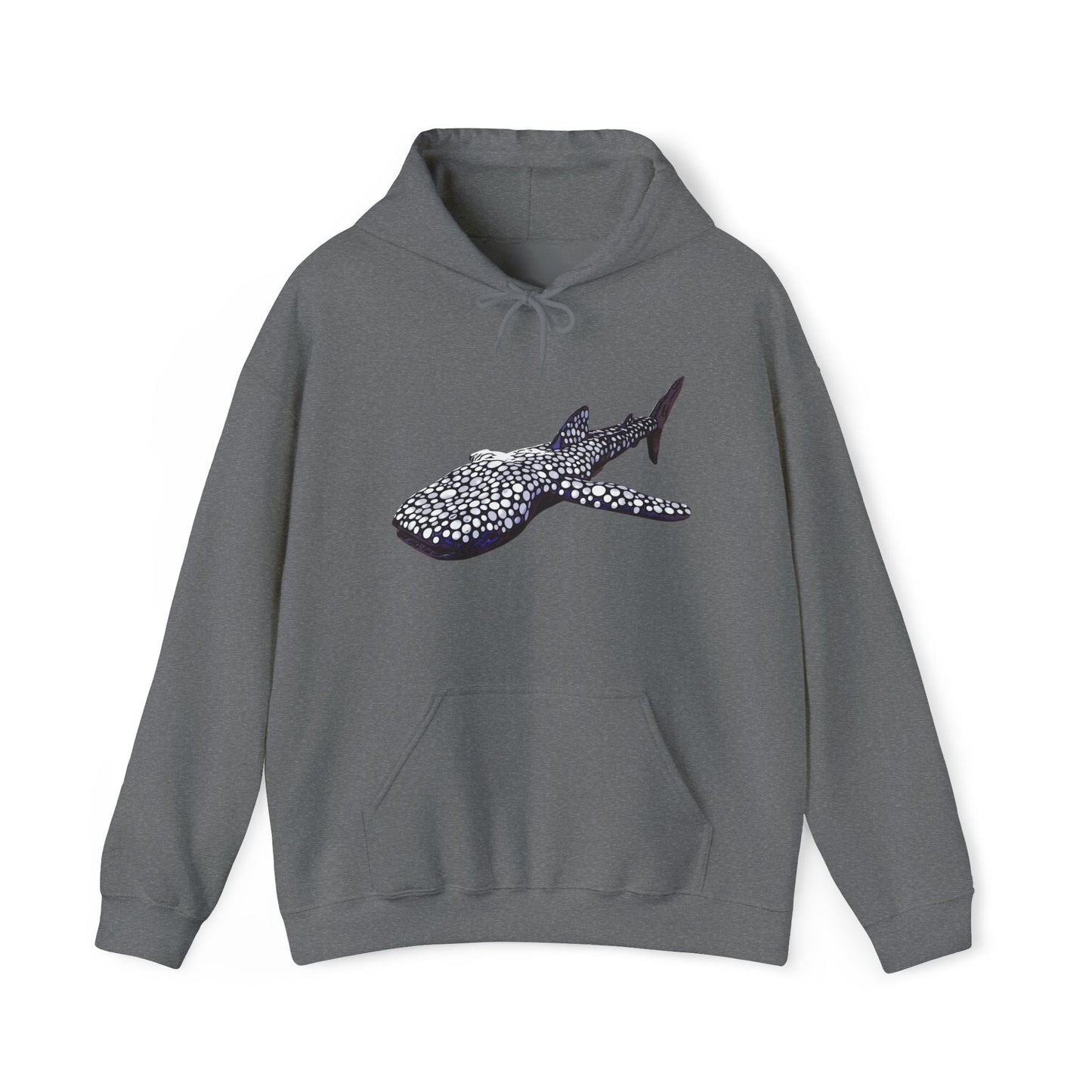 Whale Shark Unisex Heavy Blend™ Hooded Sweatshirt - Graphite Heather / S - Hoodie