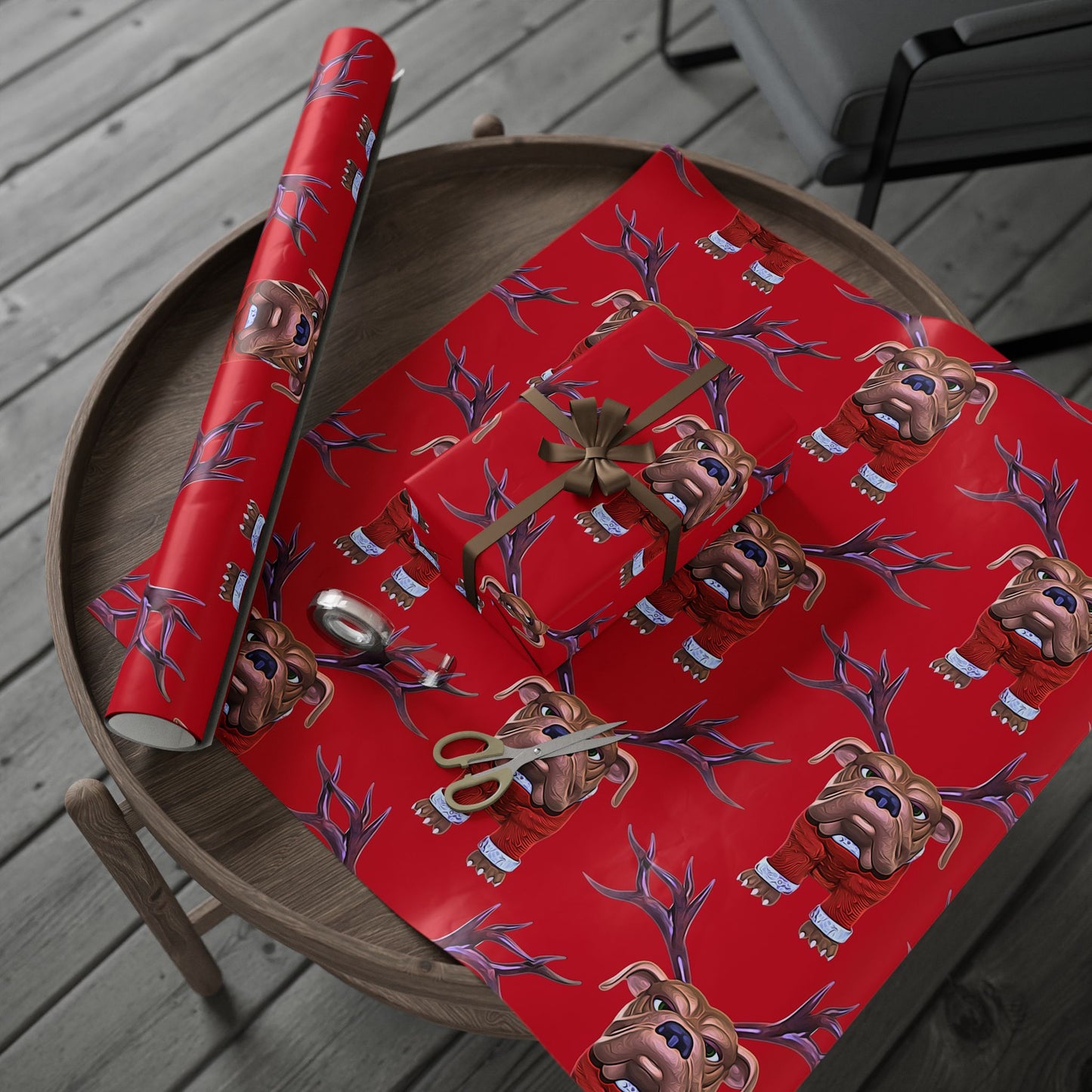 Reindog Wrapping Paper