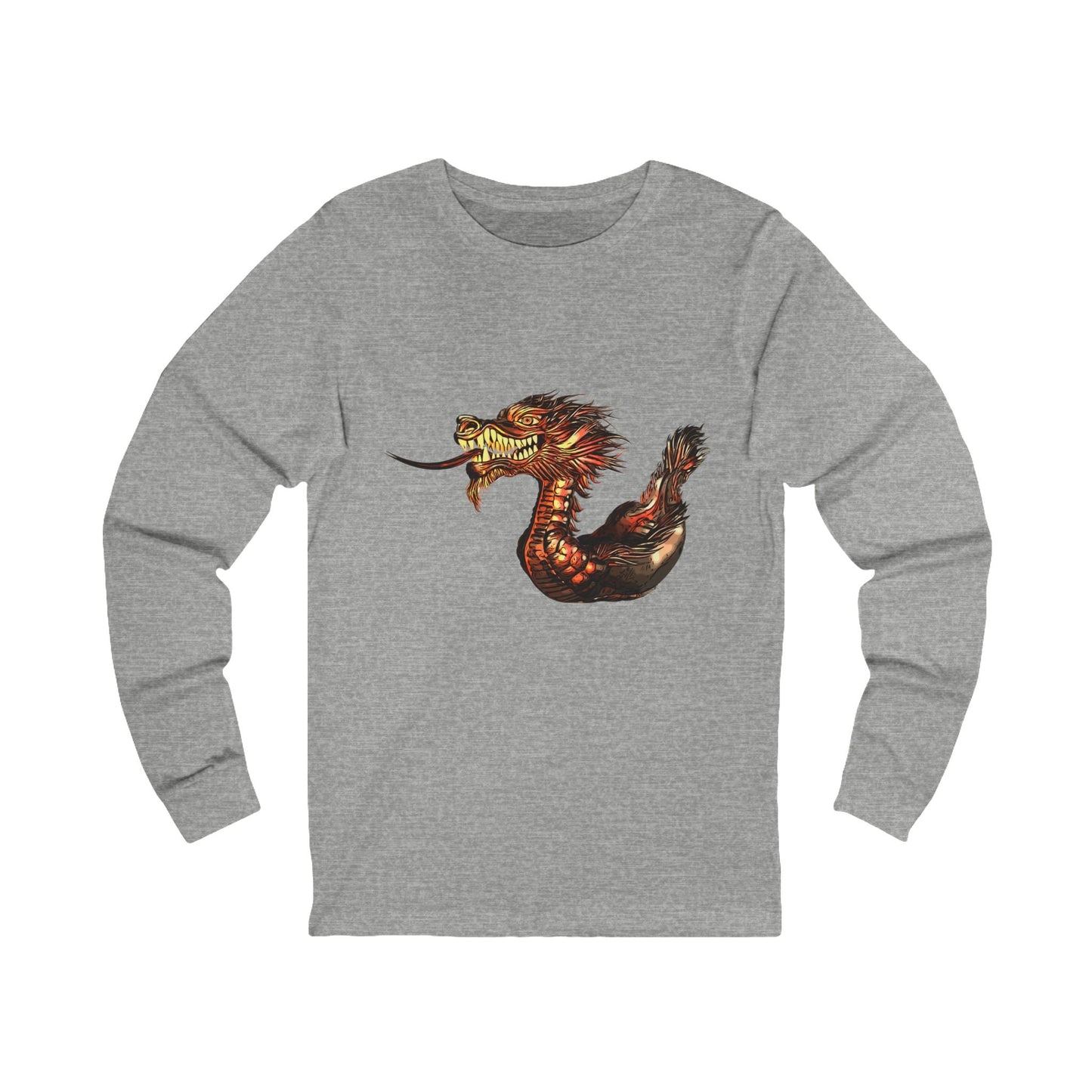 Dragon Boat Unisex Jersey Long Sleeve Tee - S / Athletic Heather - Long-sleeve