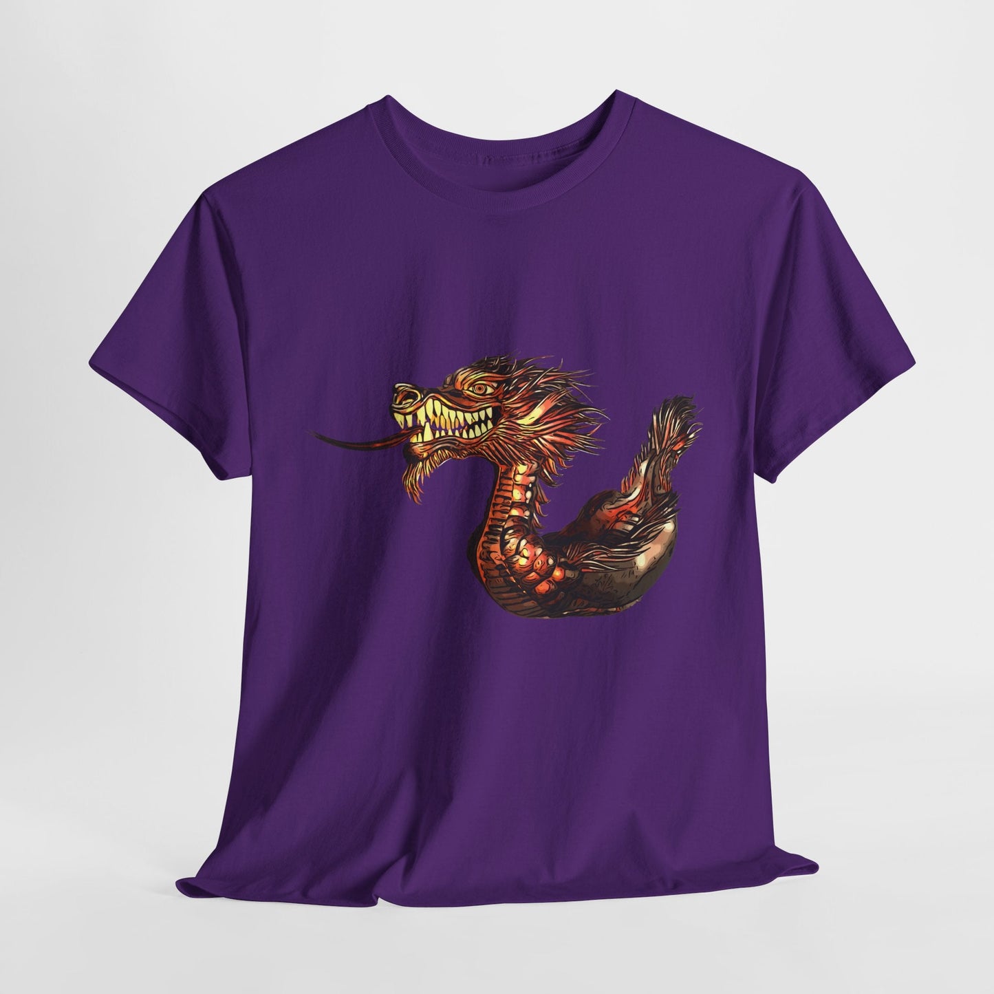 Dragon Boat Unisex Heavy Cotton Tee - Purple / S - T-Shirt