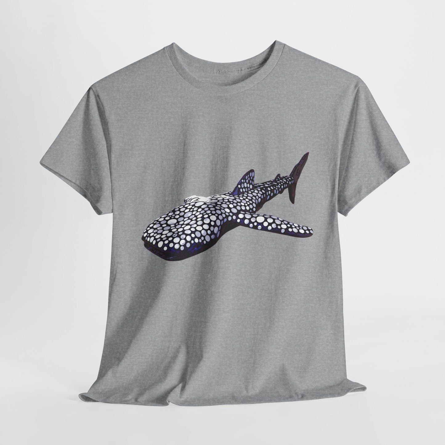 Whale Shark Unisex Heavy Cotton Tee - Sport Grey / S - T-Shirt