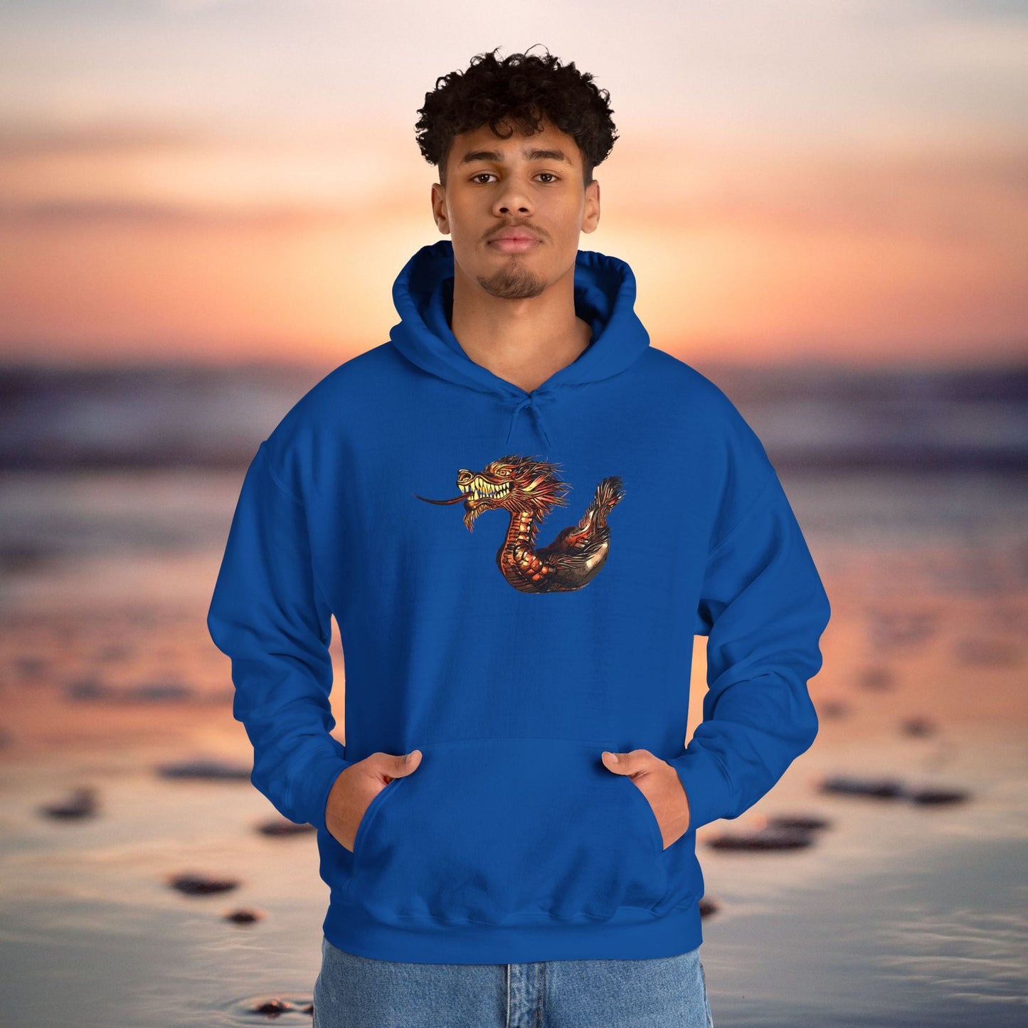 Dragon Boat Unisex Hoodie Breathable Cotton Blend for Race Days - Hoodie