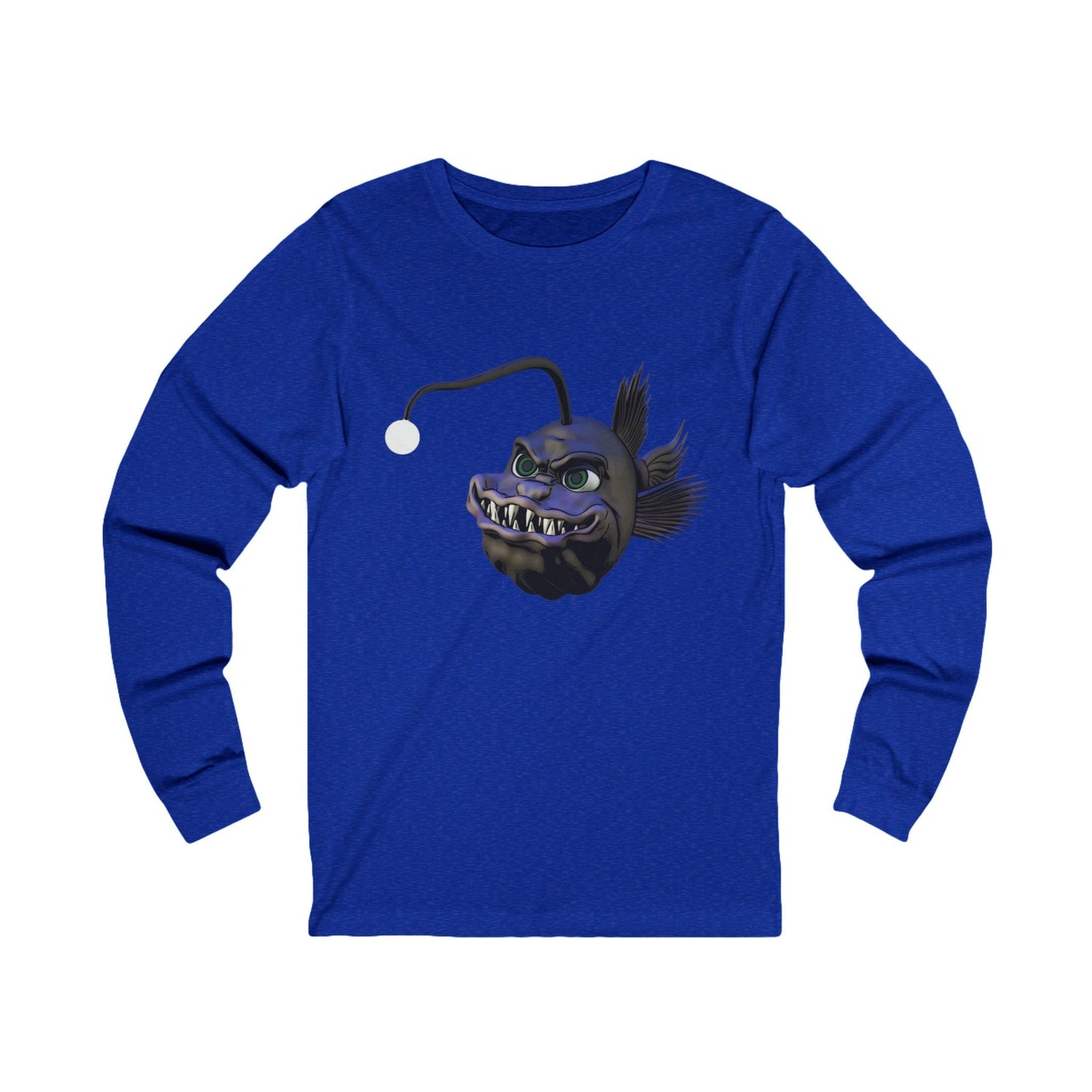 Arnie the Angler Unisex Jersey Long Sleeve Tee - S / True Royal TriBlend - Long-sleeve