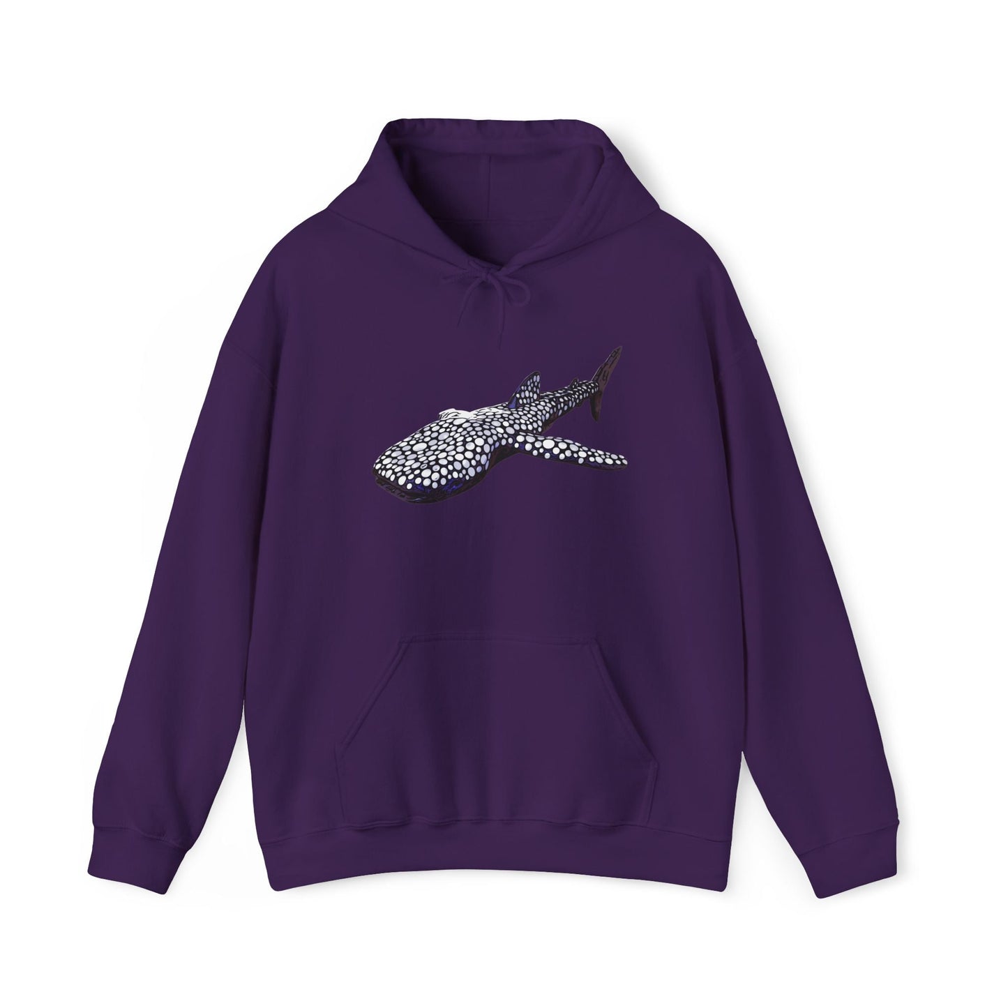 Whale Shark Unisex Heavy Blend™ Hooded Sweatshirt - Purple / S - Hoodie