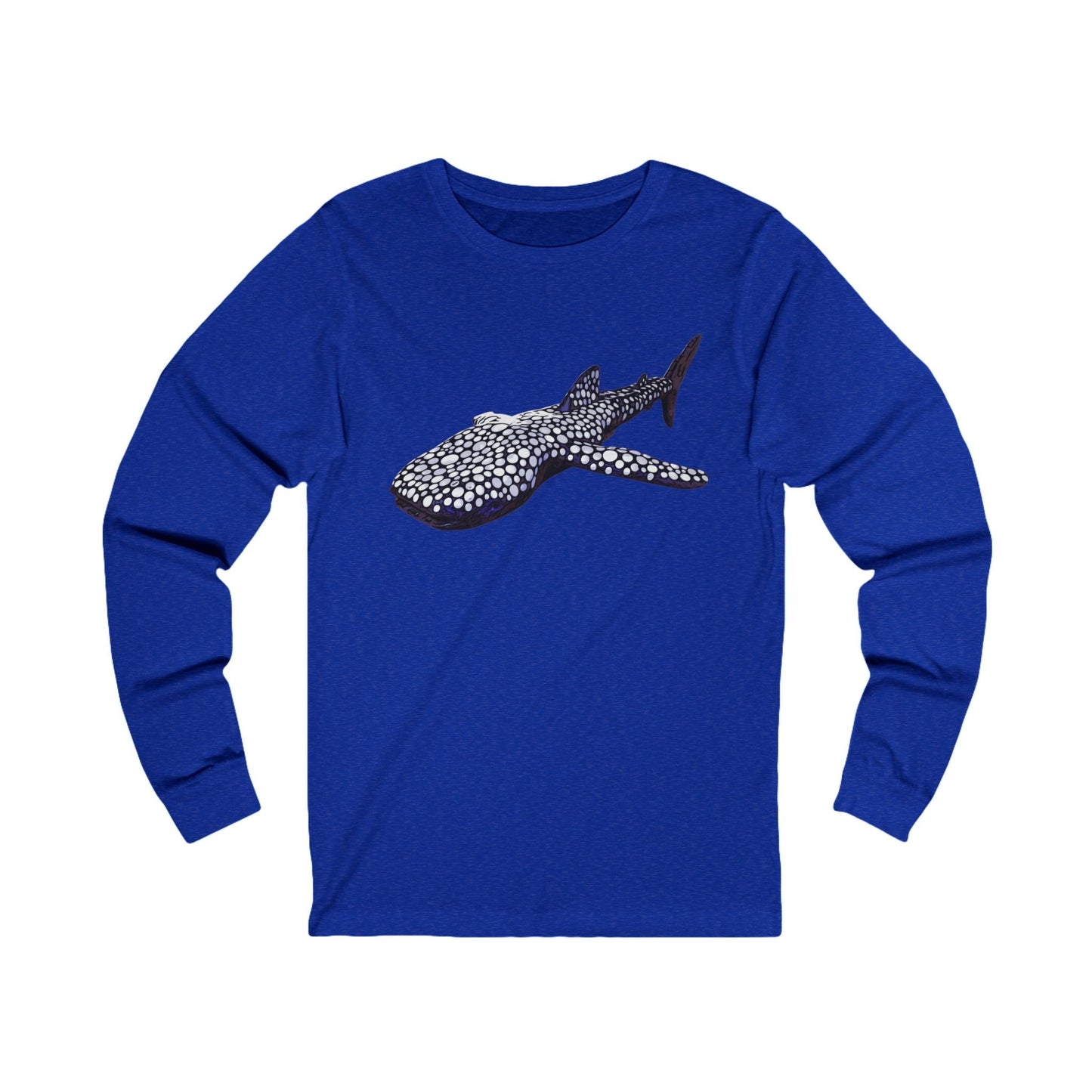 Whale Shark Unisex Jersey Long Sleeve Tee - S / True Royal TriBlend - Long-sleeve