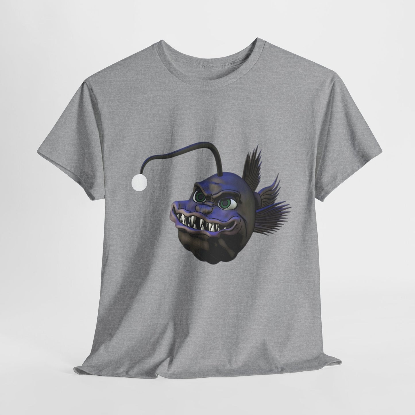 Arnie the Angler Unisex Heavy Cotton Tee - Sport Grey / S - T-Shirt