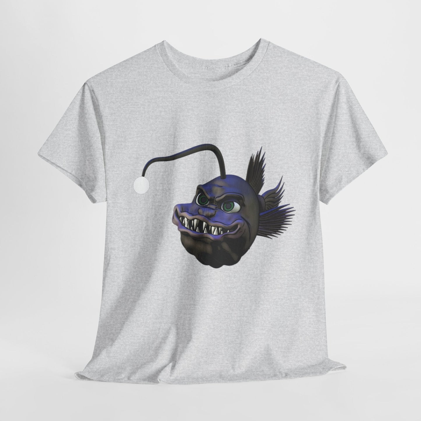 Arnie the Angler Unisex Heavy Cotton Tee - Ash / S - T-Shirt