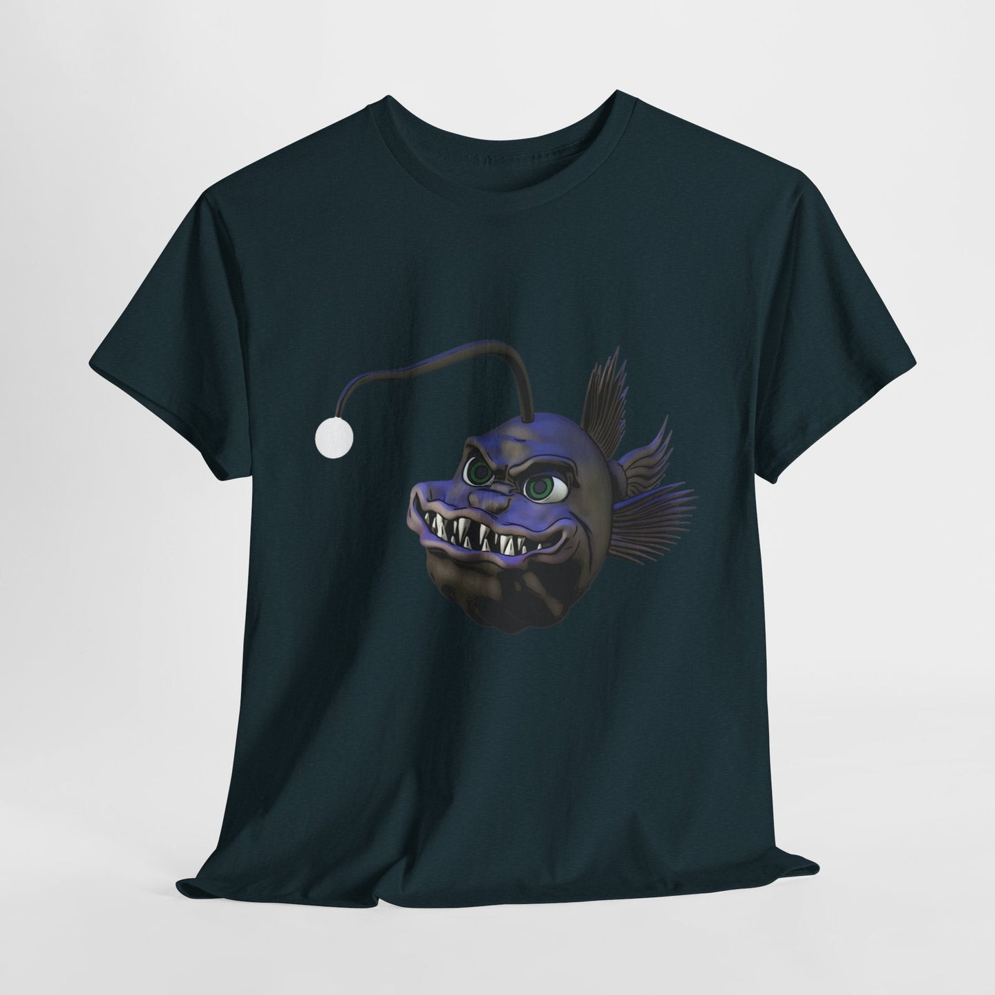 Arnie the Angler Unisex Heavy Cotton Tee - Midnight / S - T-Shirt