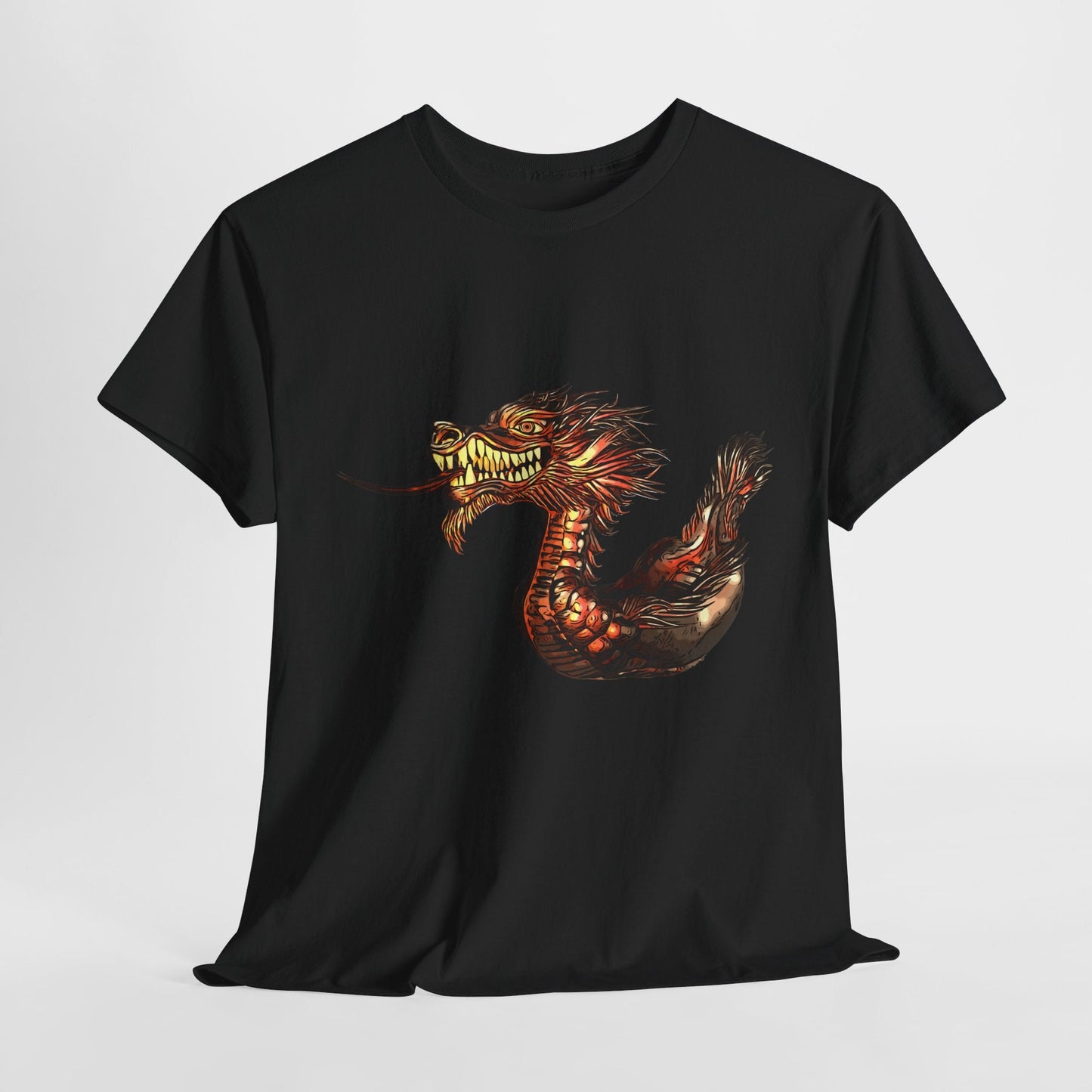 Dragon Boat Unisex Heavy Cotton Tee - Black / S - T-Shirt