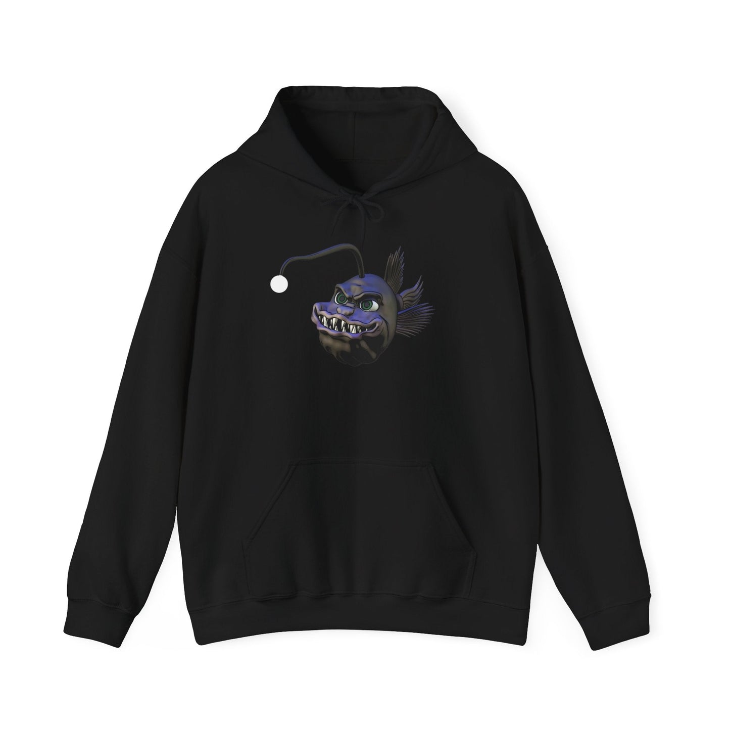 Arnie the Angler Unisex Heavy Blend™ Hooded Sweatshirt - Black / S - Hoodie