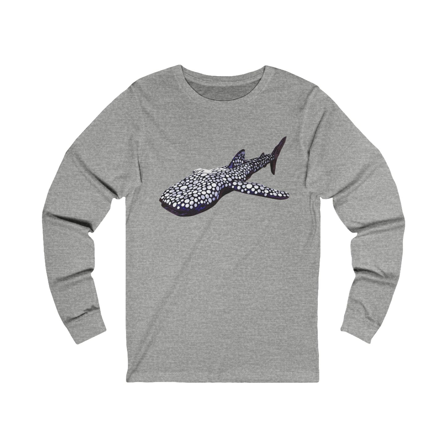 Whale Shark Unisex Jersey Long Sleeve Tee - S / Athletic Heather - Long-sleeve