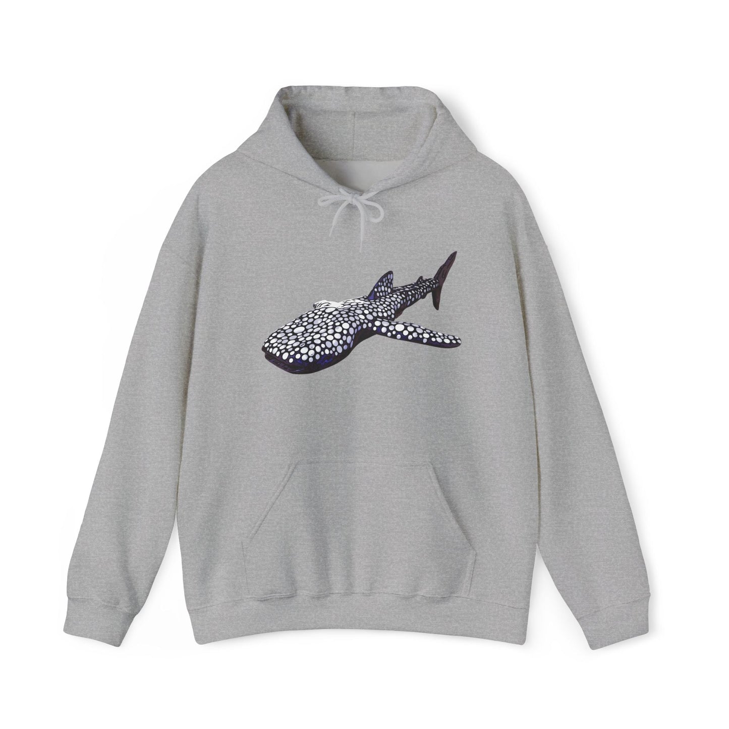 Whale Shark Unisex Heavy Blend™ Hooded Sweatshirt - Sport Grey / S - Hoodie