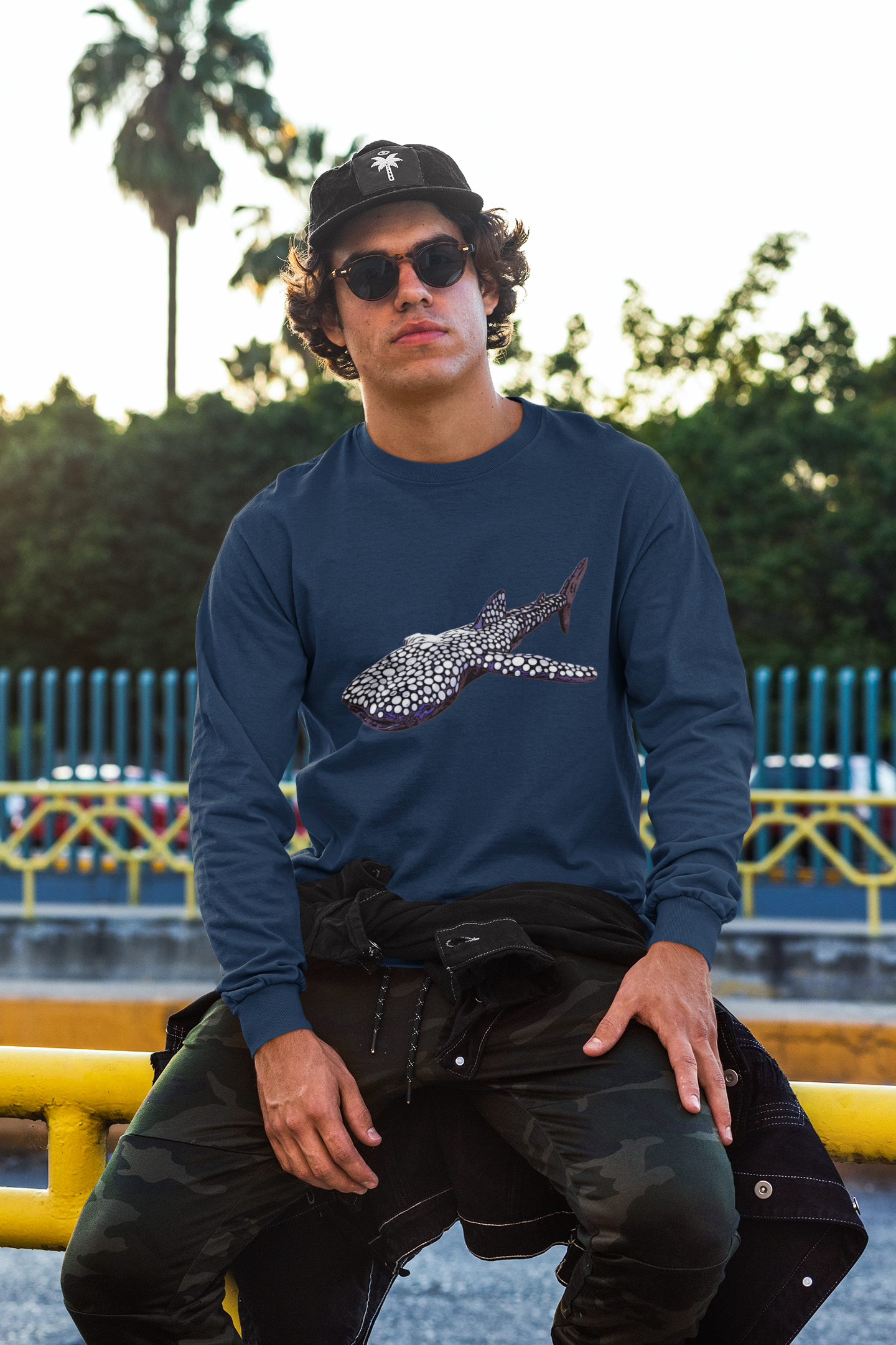 Whale Shark Unisex Jersey Long Sleeve Tee - Long-sleeve