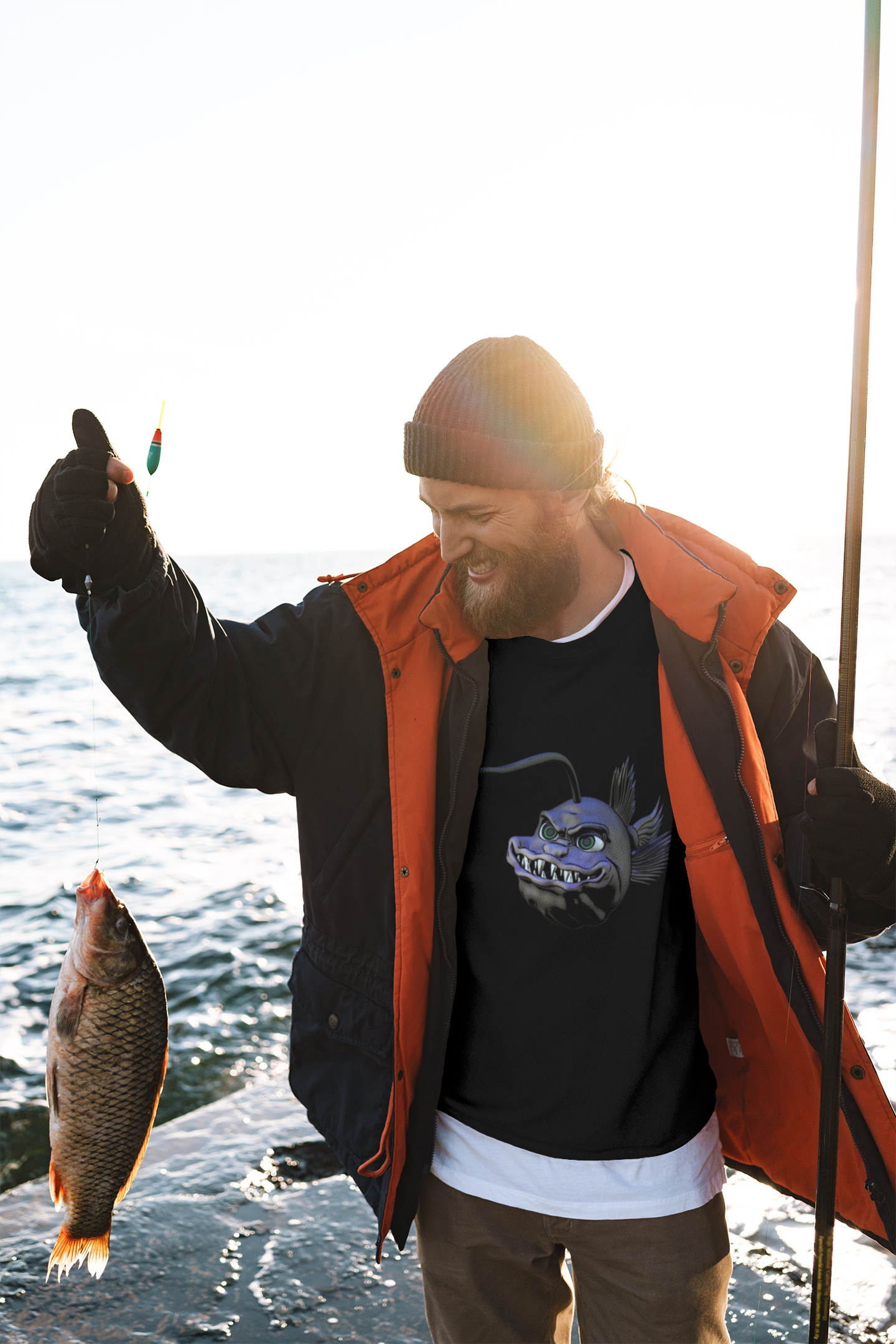 Arnie the Angler Unisex Jersey Long Sleeve Tee - Long-sleeve