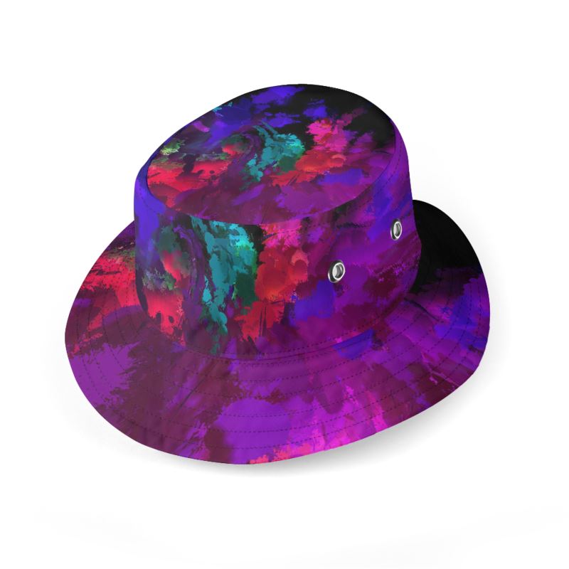 Chromatic Release Custom Wide Brim Bucket Hat – ZandyXR The Unique VR Art  Boutique