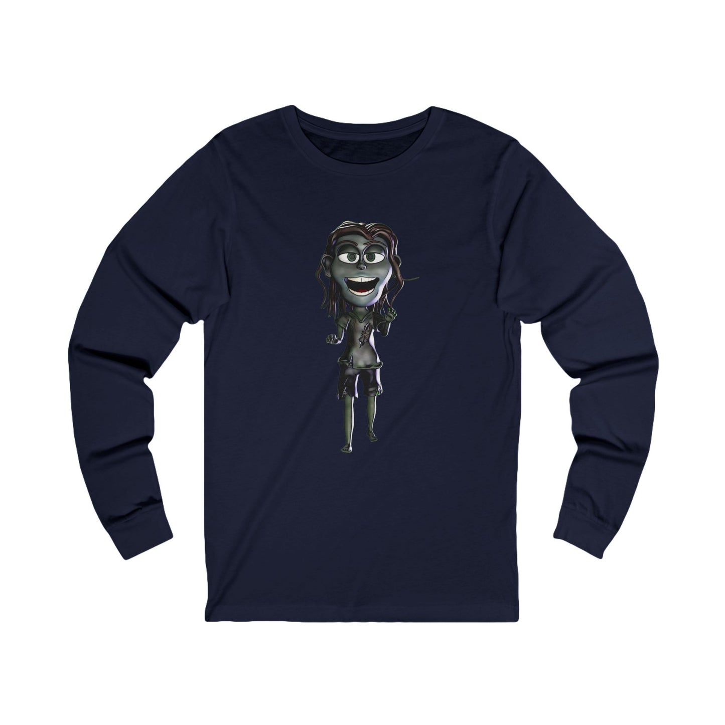 Zoe the Zombie Unisex Jersey Long Sleeve Tee