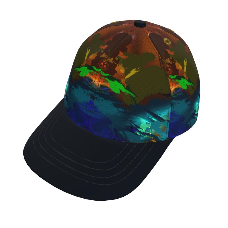 "Subtle Rainbow Color Explosion" Baseballl Cap