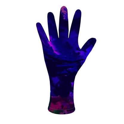 "Rainbow Color Explosion" Fleece Gloves