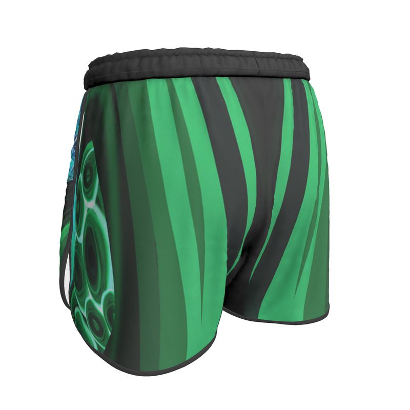 "Malachite" Custom Running Shorts