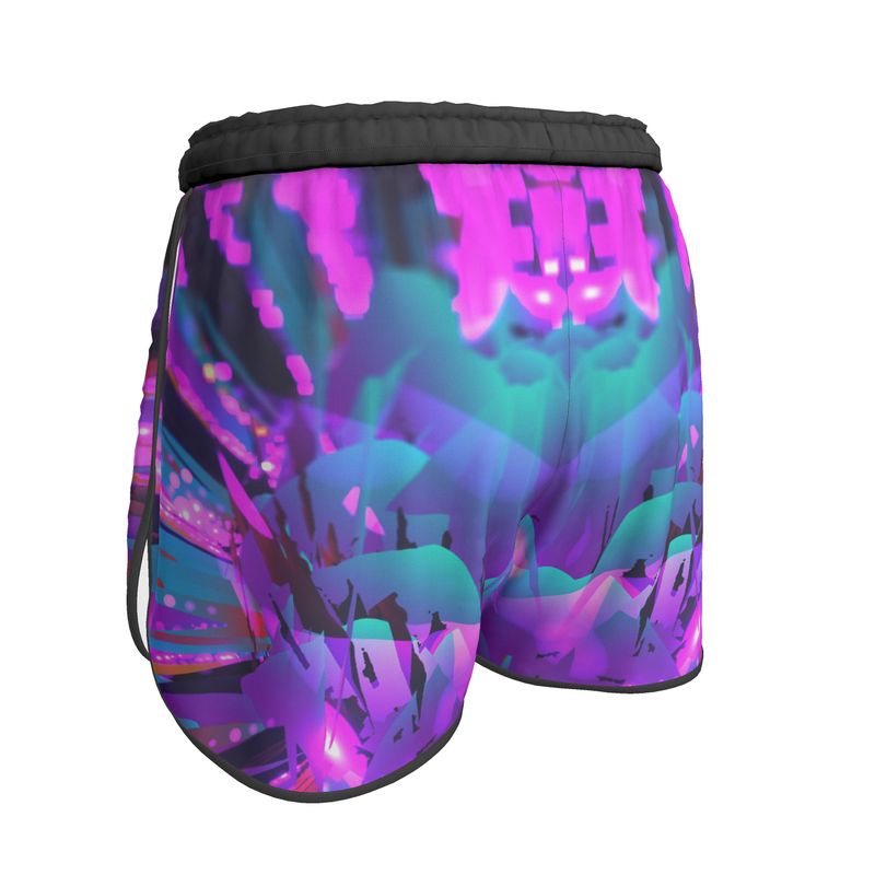 "Dazzling Dahlias" Custom Running Shorts