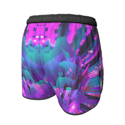 "Dazzling Dahlias" Custom Running Shorts