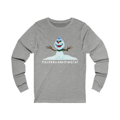 Crazy Snowman Unisex Jersey Long Sleeve Tee