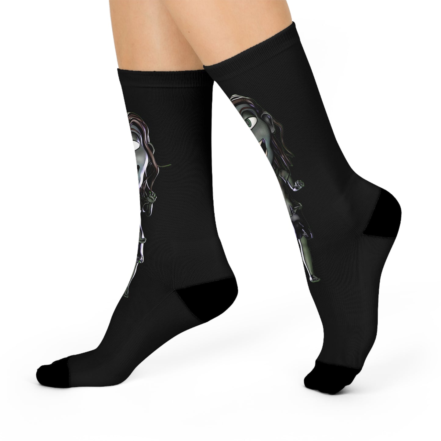 Zoe the Zombie Cushioned Crew Socks