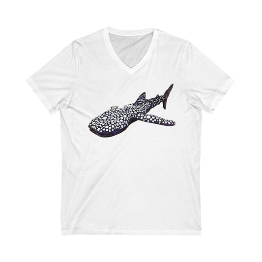 Whale Shark Short Sleeve V-Neck Tee