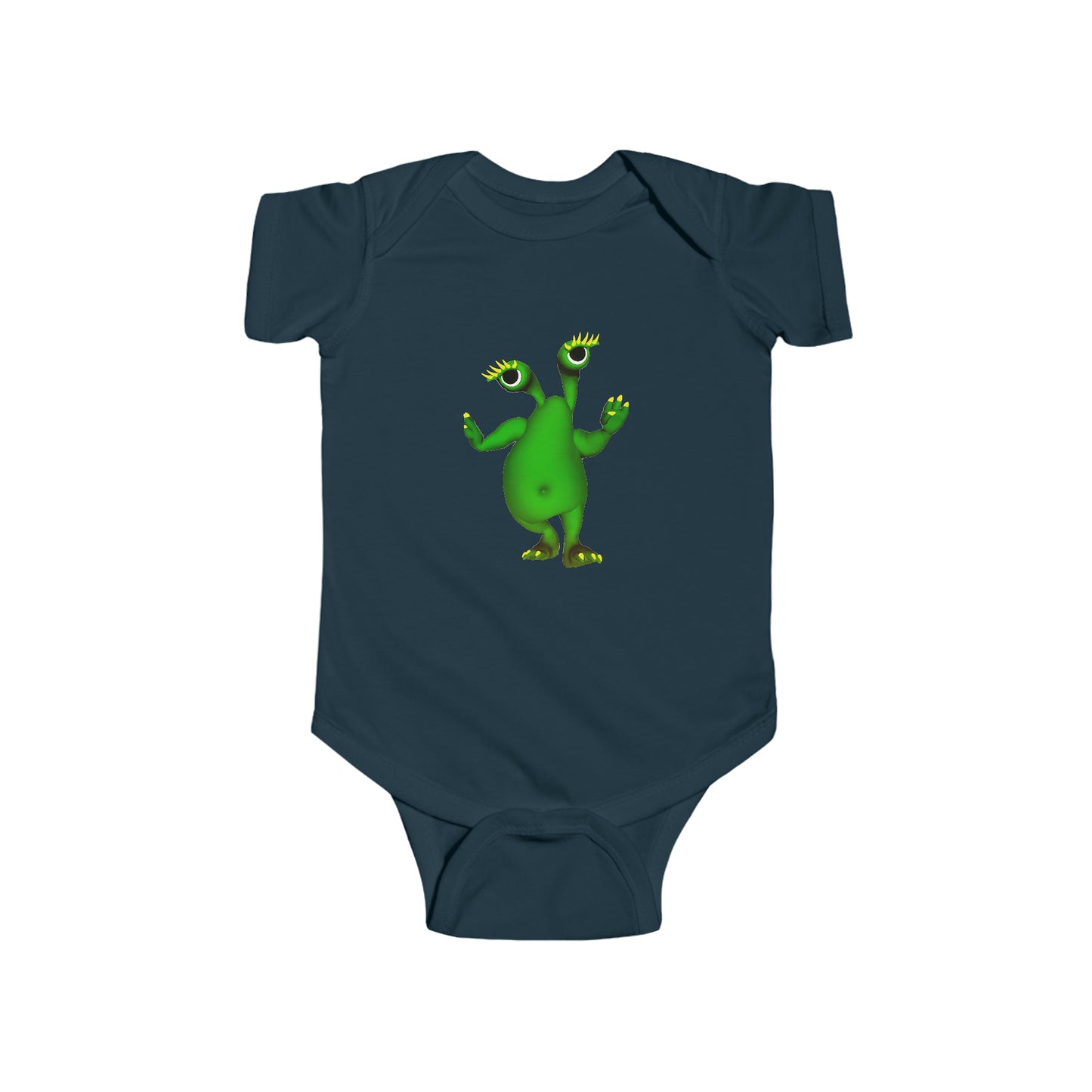 Green Alien Infant Fine Jersey Bodysuit