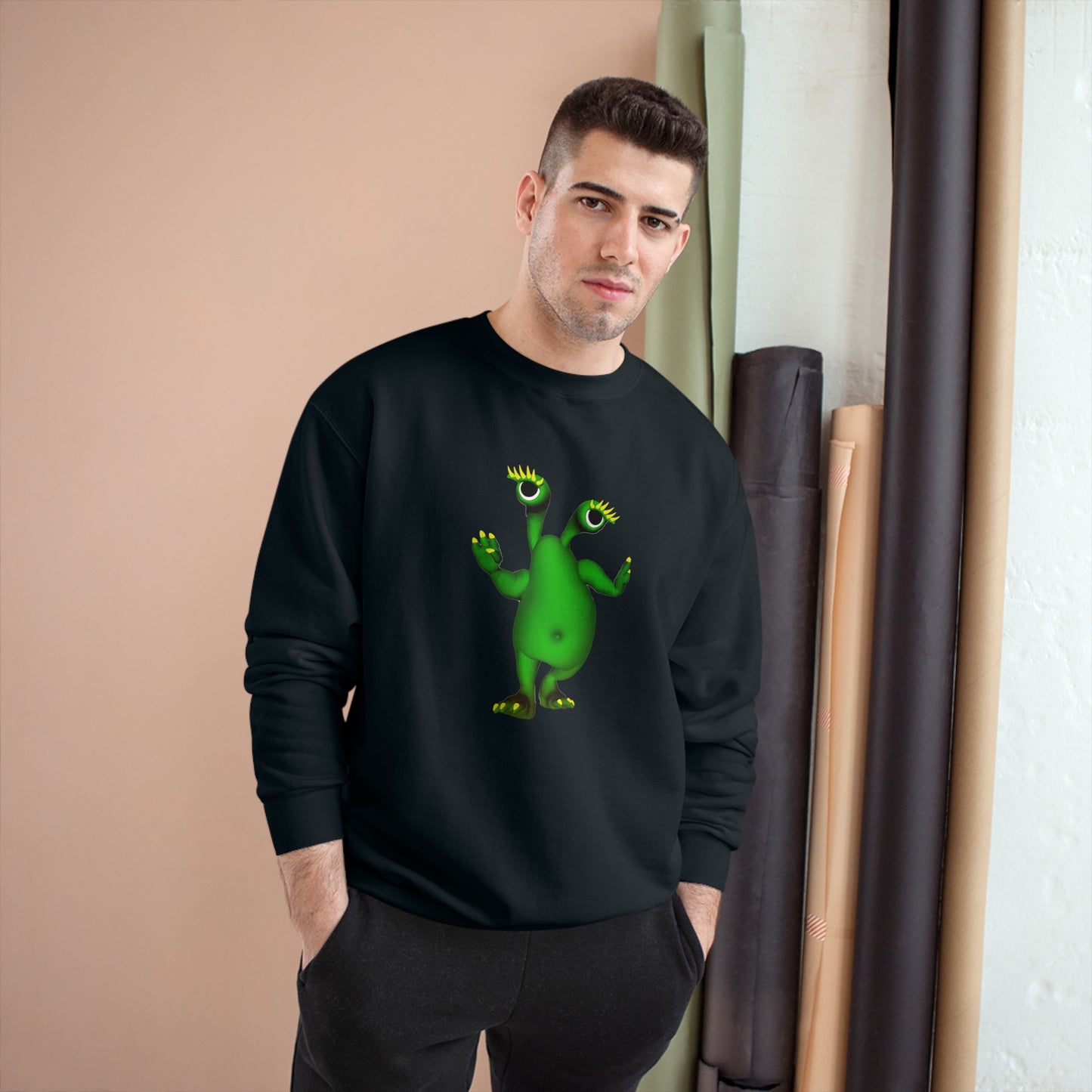 Green Dancing Alien Champion Sweatshirt