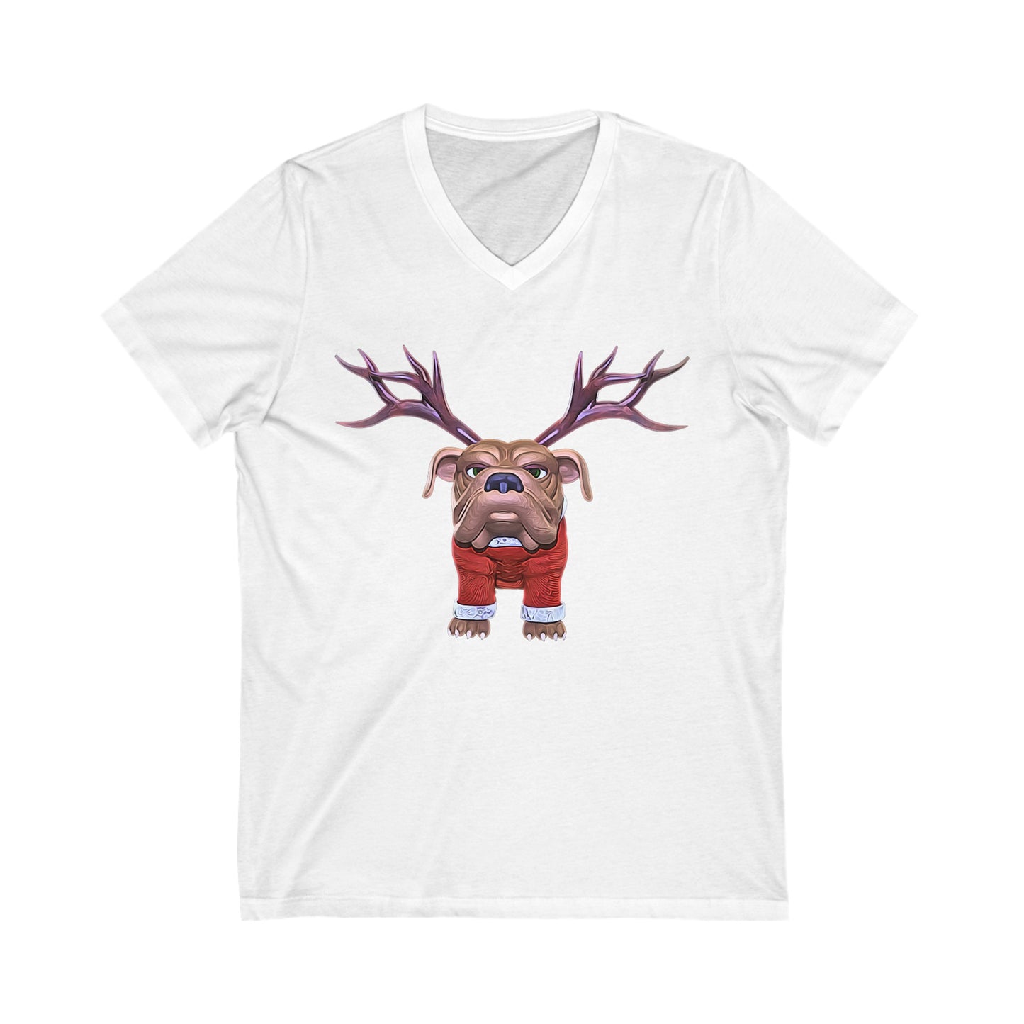 Reindog Short Sleeve V-Neck Tee