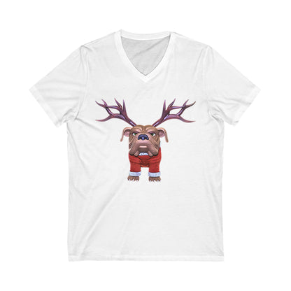 Reindog Short Sleeve V-Neck Tee