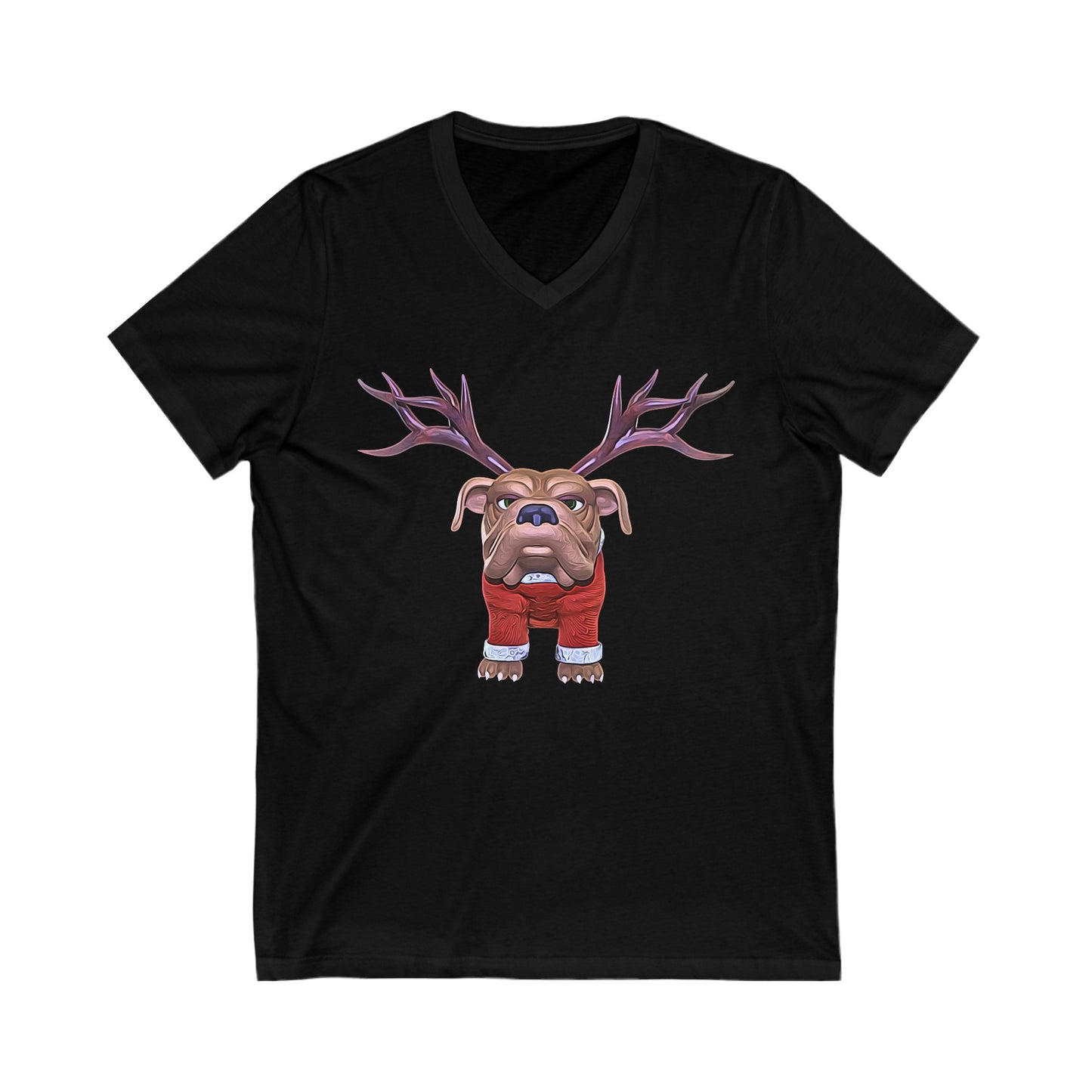 Reindog Short Sleeve V-Neck Tee