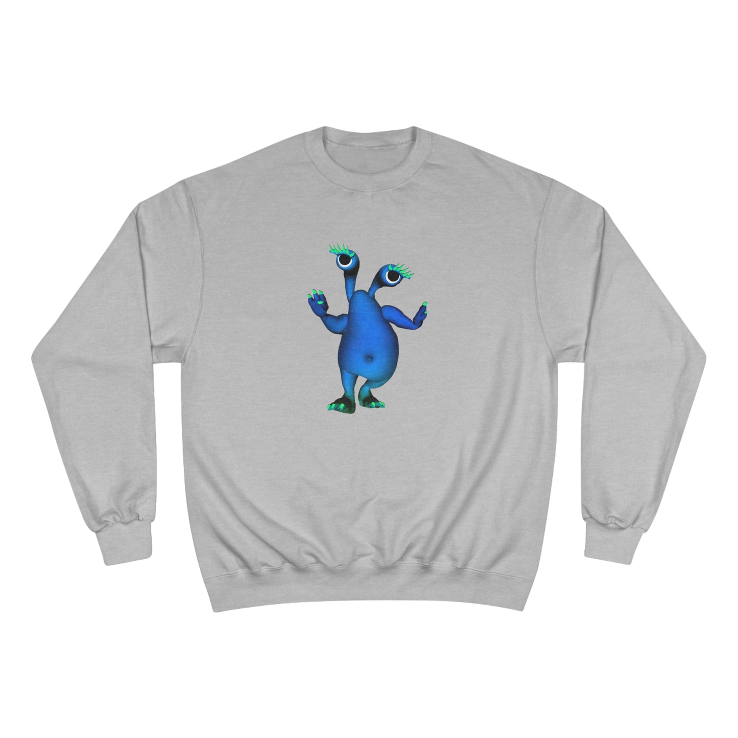 Blue Dancing Alien Champion Sweatshirt