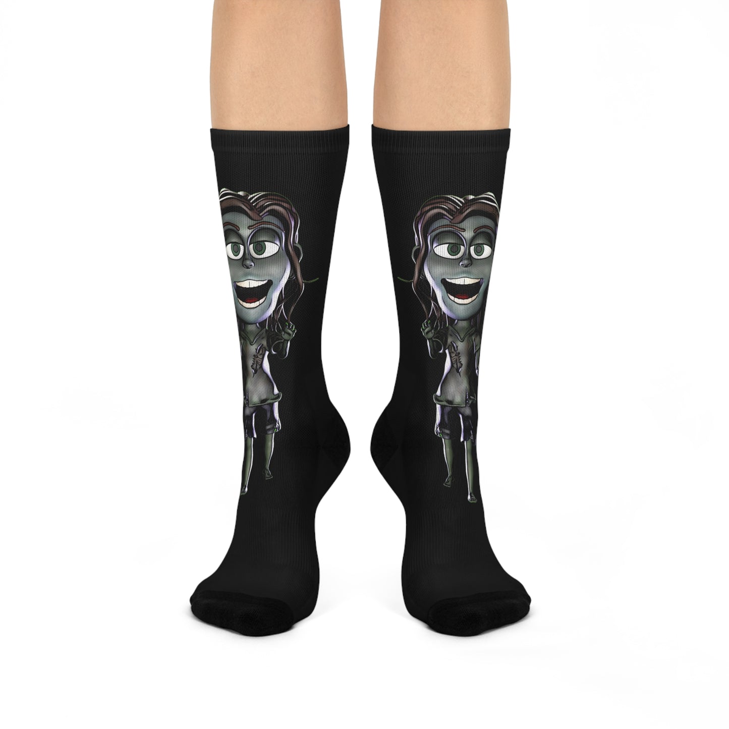 Zoe the Zombie Cushioned Crew Socks