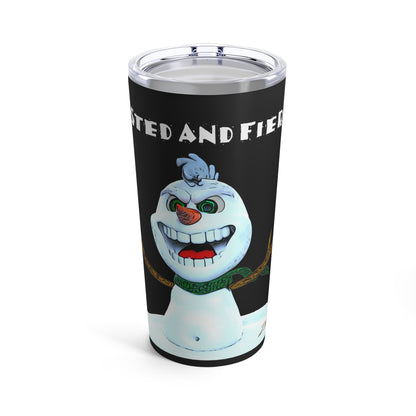 Crazy Snowman Tumbler 20oz