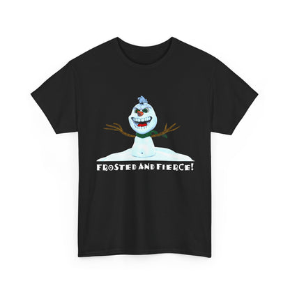 Crazy Snowman Unisex Heavy Cotton Tee