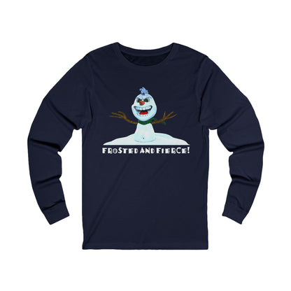 Crazy Snowman Unisex Jersey Long Sleeve Tee