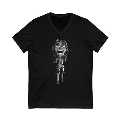 Zoe the Zombie Short Sleeve V-Neck Tee