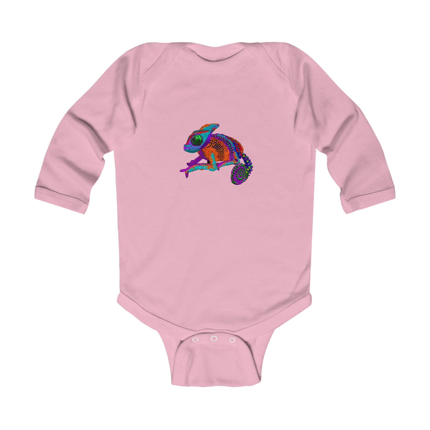 "Rockin Chameleon" Infant Long Sleeve Bodysuit