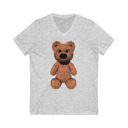 Teddy Bear Short Sleeve V-Neck Tee