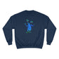 Blue Dancing Alien Champion Sweatshirt