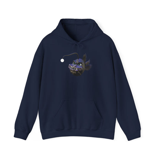 Arnie the Angler Unisex Heavy Blend™ Hooded Sweatshirt - Navy / S - Hoodie
