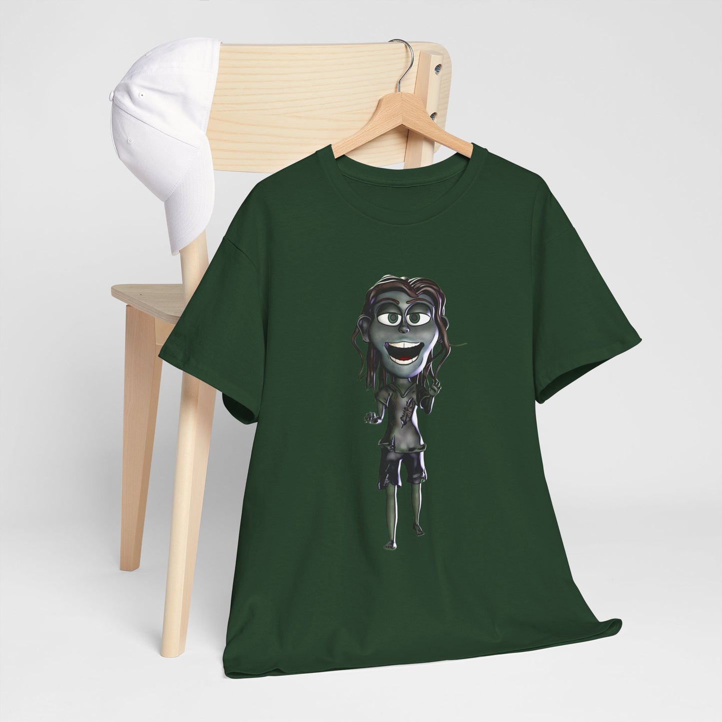 Zoe the Zombie Unisex Heavy Cotton Tee