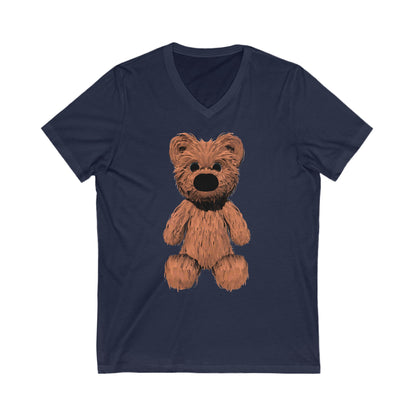 Teddy Bear Short Sleeve V-Neck Tee