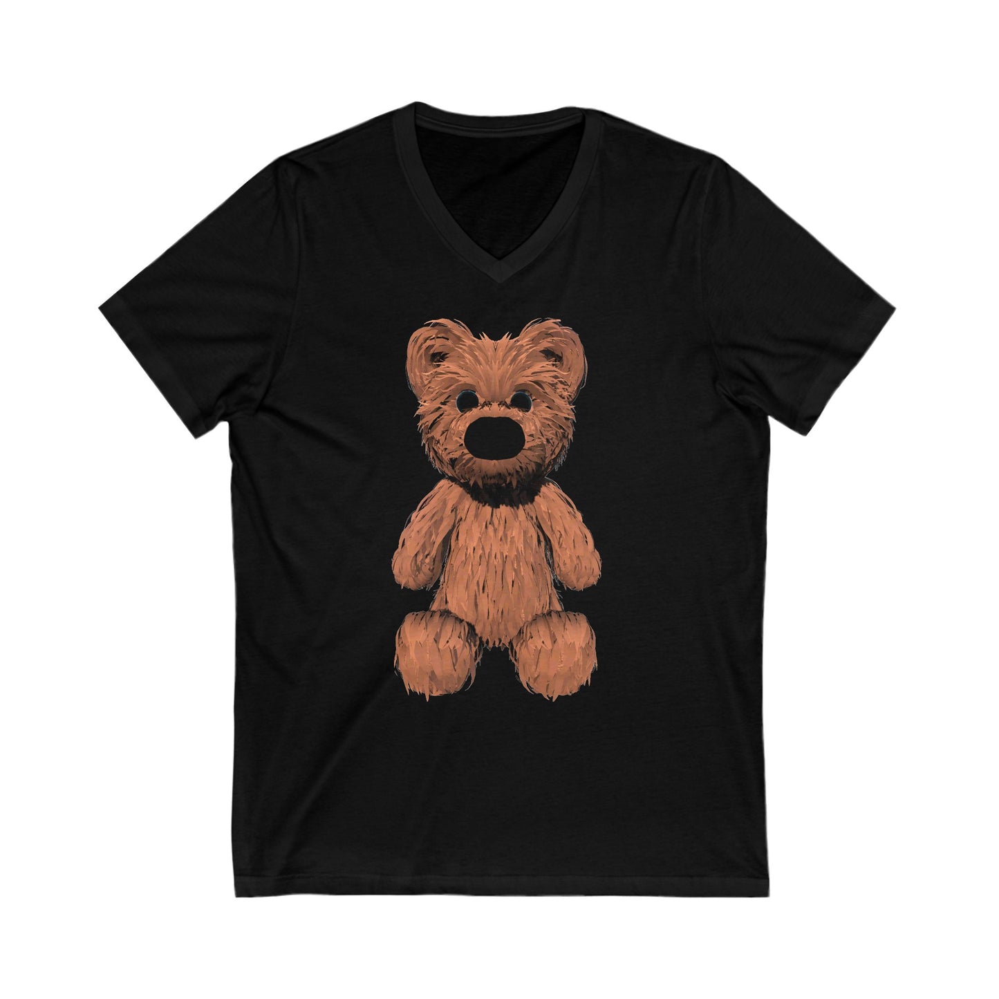 Teddy Bear Short Sleeve V-Neck Tee