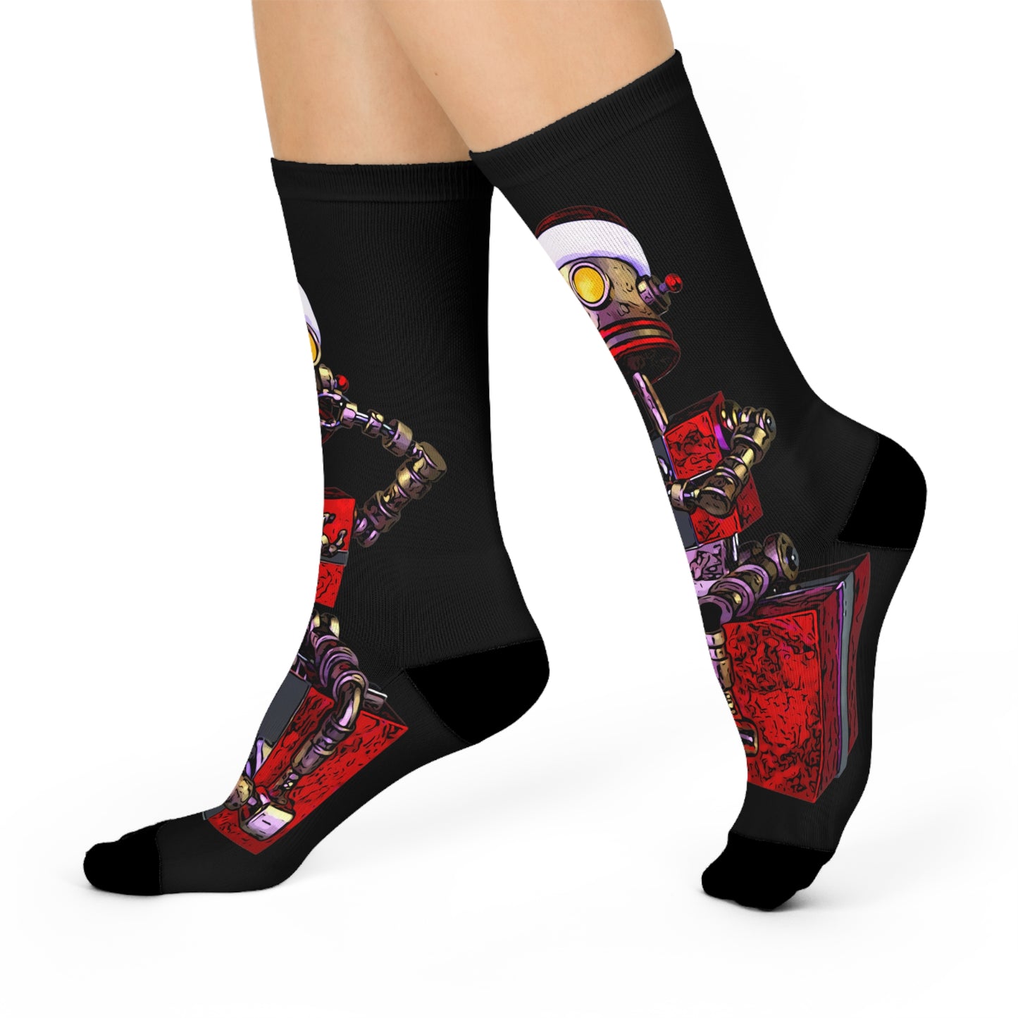 Tech the Halls! Cushioned Crew Socks