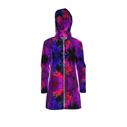 "Chromatic Release" Women's Hooded Breathable Rain Jacket